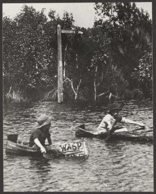 PHOTOGRAPH (DIGITAL): BOATING ON ROSEBERY STREET, FROM JOLIMONT HISTORICAL IMAGES ALBUM 1, DON GIMM