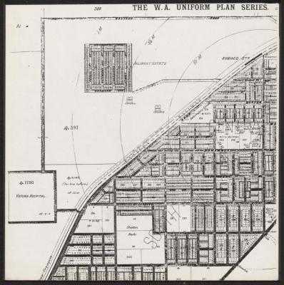 PHOTOGRAPH (DIGITAL): MAP OF W.A. UNIFORM PLAN SERIES, FROM JOLIMONT HISTORICAL IMAGES ALBUM 1, DON GIMM
