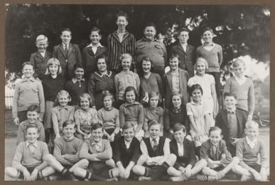 PHOTOGRAPH (DIGITAL): YEAR FIVE/SIX CLASS PHOTO, 1938, FROM JOLIMONT HISTORICAL IMAGES ALBUM 2, DON GIMM