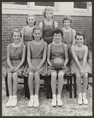 PHOTOGRAPH (DIGITAL): JOLIMONT SCHOOL GIRLS NETBALL TEAM, 1958, FROM JOLIMONT HISTORICAL IMAGES ALBUM 2, DON GIMM