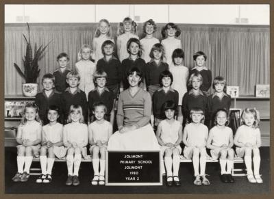 PHOTOGRAPH (DIGITAL): YEAR TWO CLASS PHOTO, 1980, FROM JOLIMONT HISTORICAL IMAGES ALBUM 2, DON GIMM