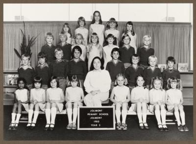 PHOTOGRAPH (DIGITAL): YEAR THREE CLASS PHOTO, 1980, FROM JOLIMONT HISTORICAL IMAGES ALBUM 2, DON GIMM