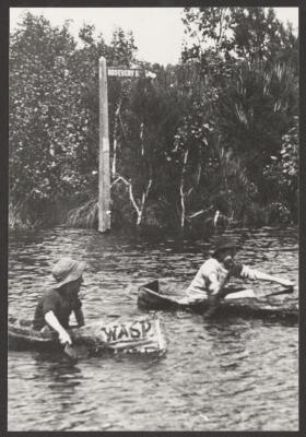 PHOTOGRAPH (DIGITAL): BOATING ON ROSEBERY STREET, FROM JOLIMONT HISTORICAL IMAGES ALBUM 3, DON GIMM