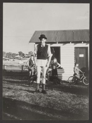 PHOTOGRAPH (DIGITAL): MAN WITH NO TROUSERS, FROM JOLIMONT HISTORICAL IMAGES ALBUM 3, DON GIMM