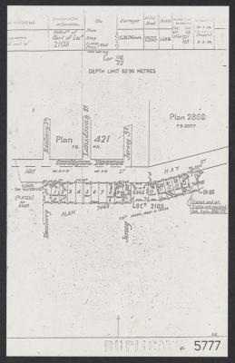 DOCUMENT (DIGITAL): HAY STREET, LOT PLANS,1922, JOLIMONT, FROM JOLIMONT HISTORICAL IMAGES ALBUM 3, DON GIMM