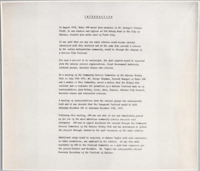 PHOTOGRAPH: 'FESTIVAL OF SUBIACO DECEMBER 4-11', 1971
