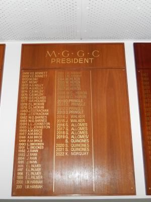 BOARD OF MANAGEMENT HONOUR BOARDS