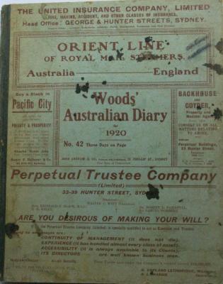 NEWGAIN FARM DIARY 1920