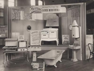 PHOTOGRAPH: METTERS DISPLAY AT ARCHITECT'S EXHIBITION 1937