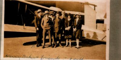 PHOTOGRAPH: HARRY BAKER AND FRIENDS AT WEST SUBIACO AERODOME