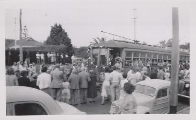 PHOTOGRAPH: LAST TRAM DOWN ROKEBY ROAD