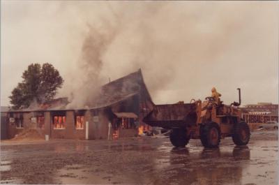 PHOTOGRAPH: 'HOOD STREET FIRE'