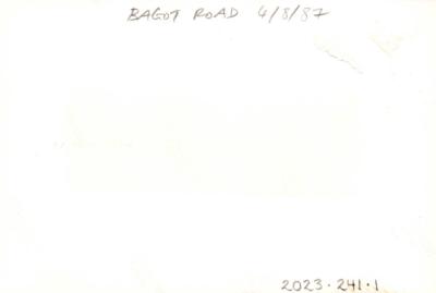 PHOTOGRAPH: 'BAGOT ROAD POST-CONSTRUCTION' 1987
