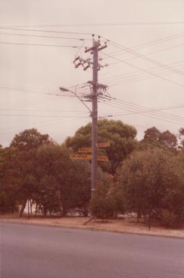 PHOTOGRAPH: 'HACKETT DRIVE OVERHEAD POWER LINES' 1985