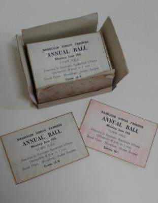 TICKETS FOR BALL IN BOX