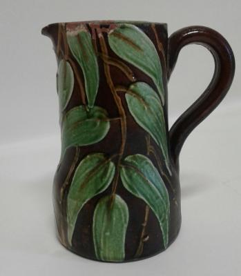 CERAMIC JUG GUM LEAF PATTERN, NARROGIN POTTERY