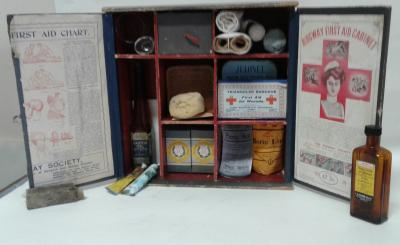 RIDGEWAY FIRST AID CABINET & CONTENTS