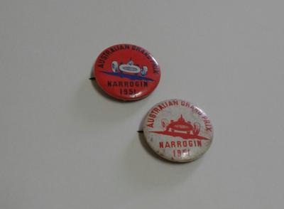 BADGES AUSTRALIAN GRAND PRIX NARROGIN 1951 X 2