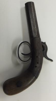 ENGLISH PERCUSSION LOCK LOADING PISTOL