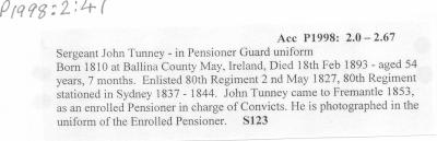 SERGEANT JOHN TUNNEY