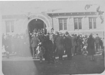 OPENING OF MEMORIAL TOWN HALL 1926