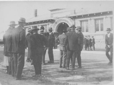 OPENING OF MEMORIAL TOWN HALL
