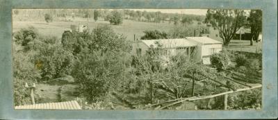 HOUSE AND GARDEN, TWO PHOTOGRAPHS ON METAL PLATE