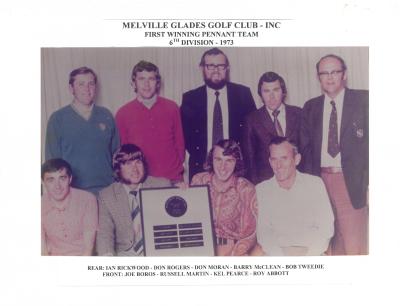 PENNANT - MEN - ASSOCIATED GOLF CLUBS 6TH DIVISION 1973