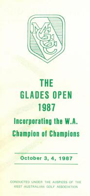 THE 1987 GLADES OPEN BROCHURE