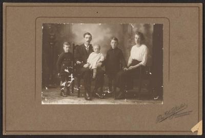 POSTCARD: THE TURNER FAMILY