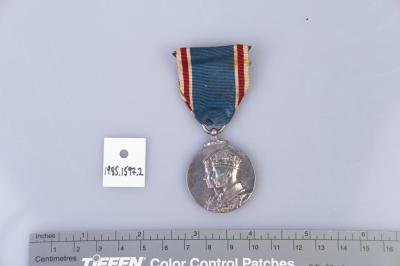 MEDAL: CORONATION OF KING GEORGE VI, AWARDED FOR SERVICE TO ARTHUR ARCUS