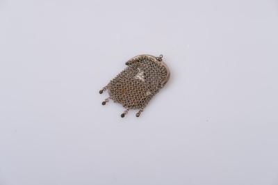 COIN PURSE: METAL MESH WITH COIN