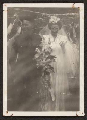 PHOTOGRAPH: WEDDING OF SYLVIA WILLIAMS AND CPL. H. CULLEN