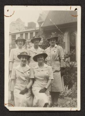 PHOTOGRAPH: LADIES OF THE VA.D, INCLUDING BERYL TAYLOR & GRACE WARE