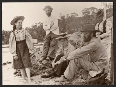 PHOTOGRAPH (COPY): PICNICKING AT CRAWLEY