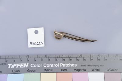 BROOCH: CUTLASS SWORD