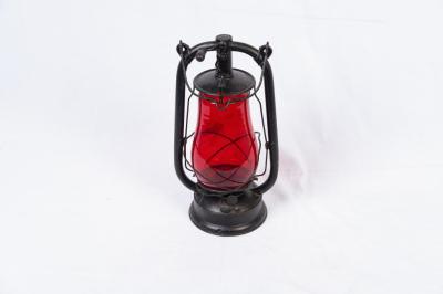 LAMP: RED HURRICANE LAMP, 'FEUERHAND'