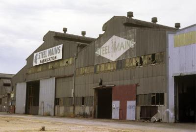 PHOTOGRAPH: HUMES ENGINEERING WORKS DERELECT BUILDINGS MIRIAM STANNAGE COLLECTION