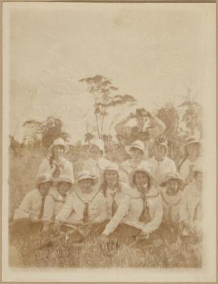 PHOTOGRAPH (DIGITAL COPY): GROUP OF GIRLS IN UNIFORM, ABRAHAMS FAMILY