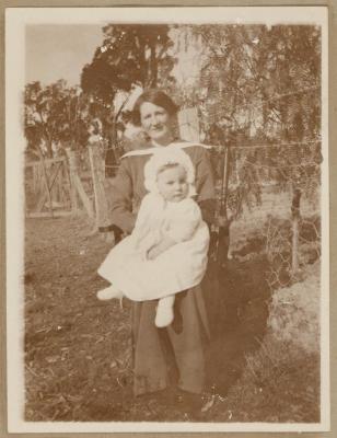 PHOTOGRAPH (DIGITAL COPY): WOMAN AND BABY, ABRAHAMS FAMILY