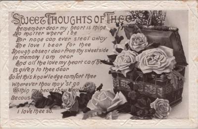 POSTCARD: 'SWEET THOUGHTS OF THEE', JIM AND LILLIAN DENNIS ANNIVERSARY COLLECTION