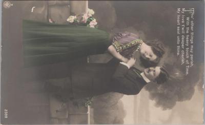 POSTCARD: 'THO' OTHER THINGS MAY PERISH', JIM AND LILLIAN DENNIS ANNIVERSARY COLLECTION