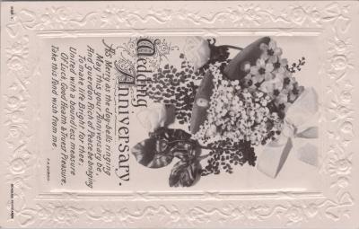 POSTCARD: 'WEDDING ANNIVERSARY', JIM AND LILLIAN DENNIS ANNIVERSARY COLLECTION