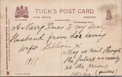 POSTCARD: 'A HAPPY CHRISTMAS', JIM AND LILLIAN DENNIS CHRISTMAS COLLECTION
