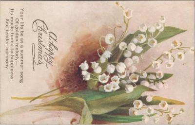 POSTCARD: 'A HAPPY CHRISTMAS', JIM AND LILLIAN DENNIS CHRISTMAS COLLECTION