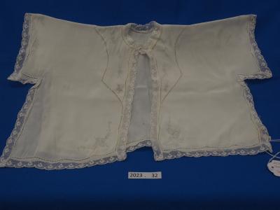 STAMPED LINEN, BABY JACKET