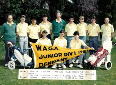 PENNANT - BOYS - WAGA DIVISION 1 1987