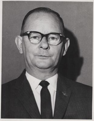 PHOTOGRAPH: WALLY HUGHES, GENERAL MANAGER, METTERS LTD. 1965