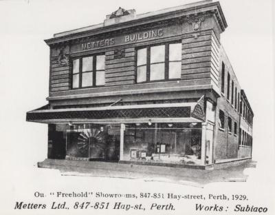 PHOTOGRAPH: METTERS BUILDING, HAY STREET, 1929