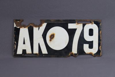 PLATE, LICENSE - AK 79